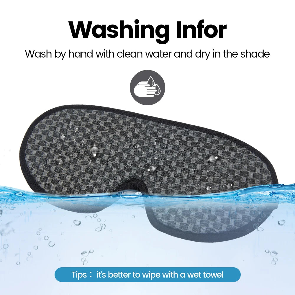 3D Sleeping Mask 100% Blackout Blindfold Sleep Mask for Eyes Smooth Sleep Eye Mask Sleeping Aid Eye Mask for Travel Slaapmasker