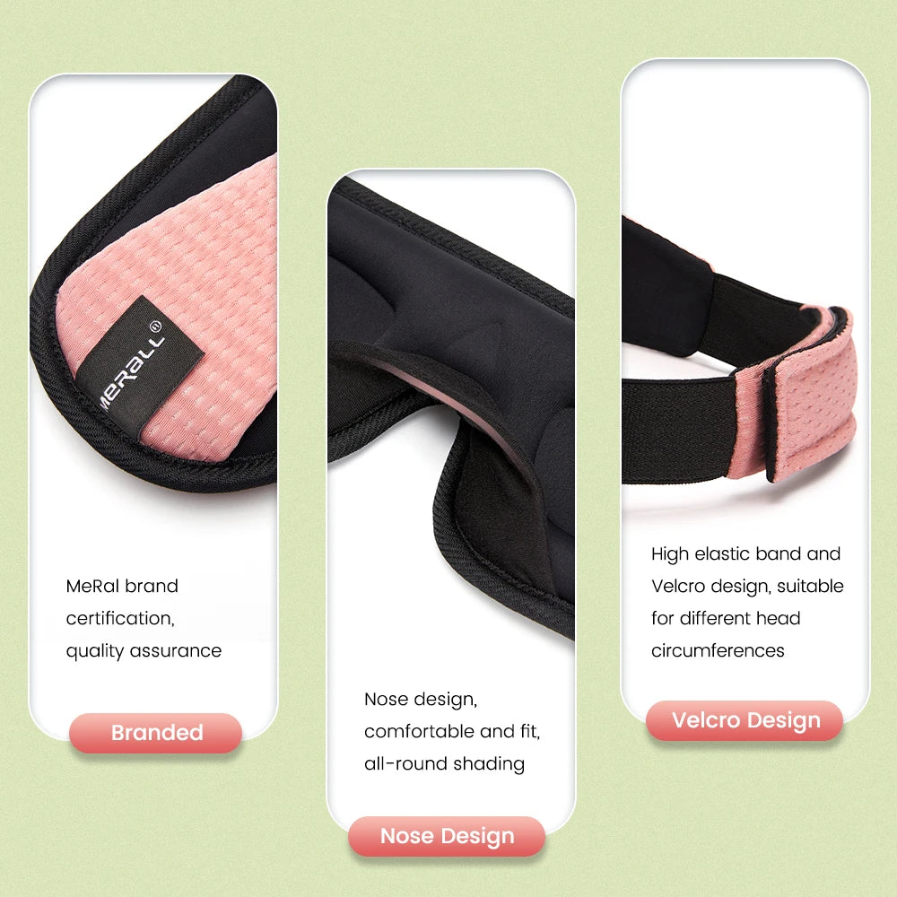 3D Sleeping Mask 100% Blackout Blindfold Sleep Mask for Eyes Smooth Sleep Eye Mask Sleeping Aid Eye Mask for Travel Slaapmasker