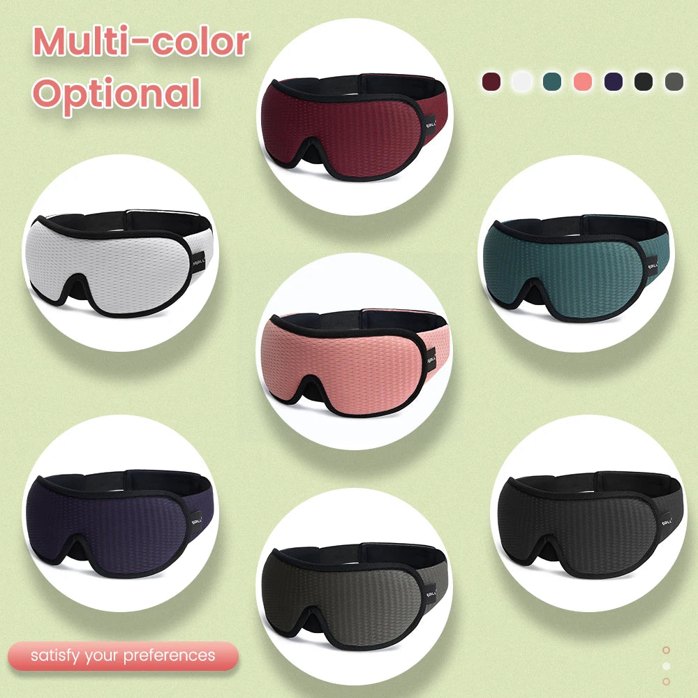 3D Sleeping Mask 100% Blackout Blindfold Sleep Mask for Eyes Smooth Sleep Eye Mask Sleeping Aid Eye Mask for Travel Slaapmasker